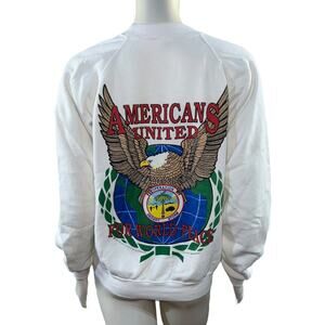 Vintage Desert Storm Military Sweatshirt 90s Americans United Hanes L